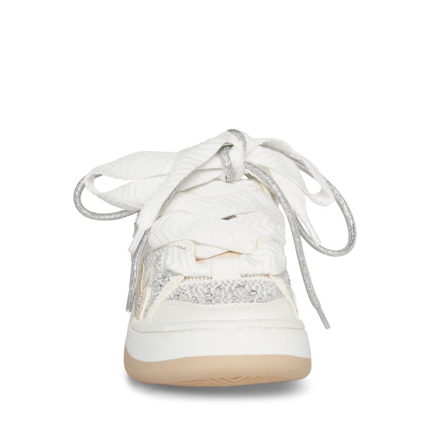 White Steve Madden Roaring-r Women's Sneakers | PH 0723HZW